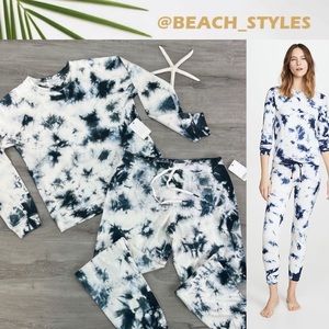 🔆PJ SALVAGE- TIE DYE HOODIE SWEATPANTS SET